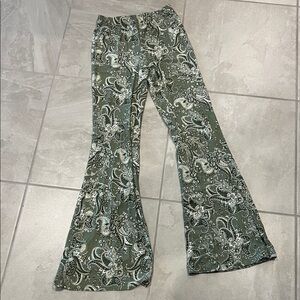 Forever 21 Olive Paisley Pants